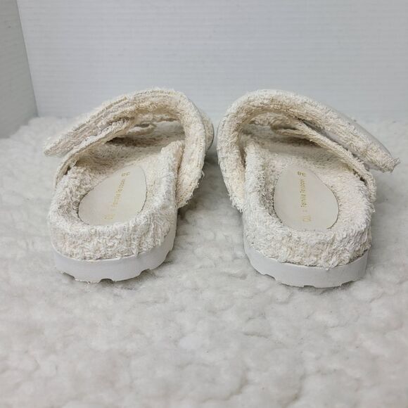 Gia Borghini x Pernille Teisbaek Womens Size 7.5 Off-White Double Strap Sandals - Picture 4 of 9